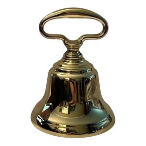 Vintage Brass Hand Bell – Collectible Home Décor Accent
